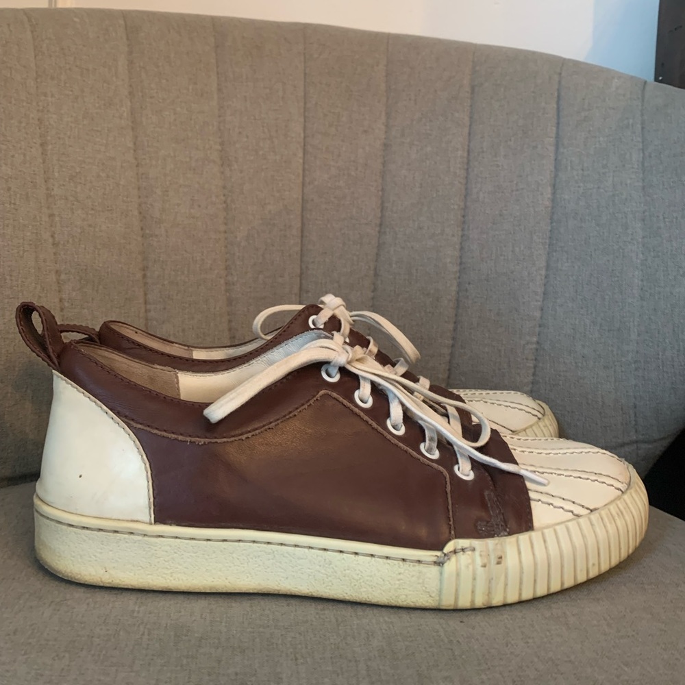 Marni Brown Leather Sneakers Size 40